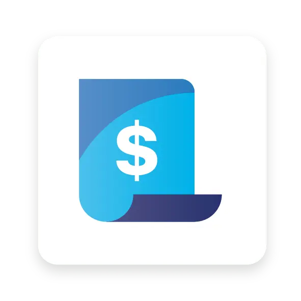 Facturación CFDI con Odoo ERP – Automatiza timbrado y cumplimiento SAT Ícono azul con símbolo de dólar representando el módulo de facturación electrónica de Odoo ERP.