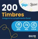 200 Timbres para facturar con SAE, CAJA y NOI (Código Digital)